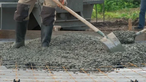Pouring concrete. Stock Footage 167590806