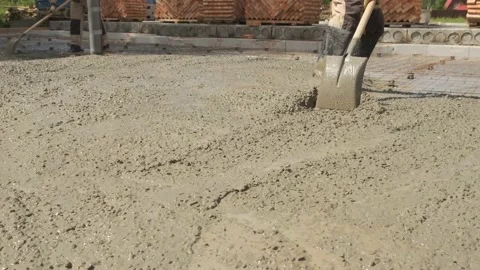 Pouring concrete. Stock Footage 167590808