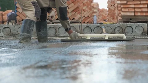 Pouring concrete. Stock Footage 167590813