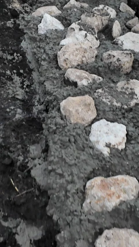 Pouring Concrete for Foundation,Foundation Construction Process Stock Footage 300057217