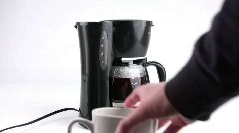 Pouring a Cup of Coffee Stock Footage 113261