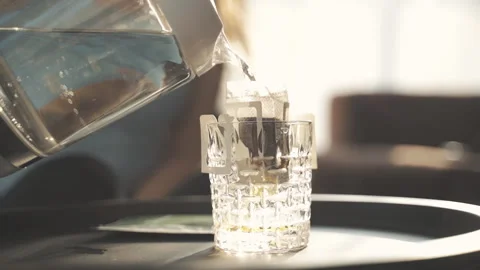 Pouring drip coffee Stock Footage 153030745