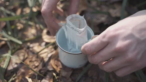 Pouring drip coffee Stock Footage 153030901