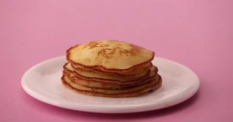 Pouring dulce de leche and eating 2 Stock Footage 132148741