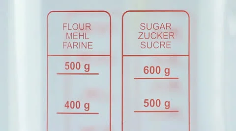Pouring flour Stock Footage 24604581