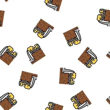 Pouring foundation vector seamless pattern Stock Illustration