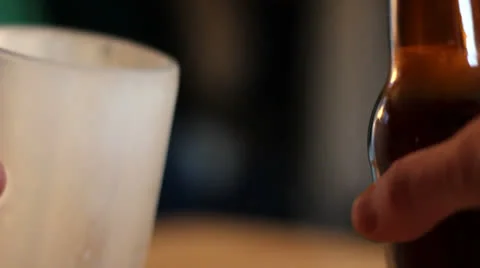 Pouring fresh beer Stock Footage 26359904