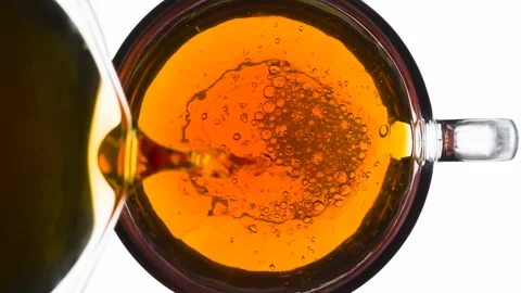 Pouring Fresh Fragrant Tea HD Pro Video stock 232401783