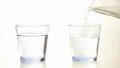 Pouring fresh water into the glasses HD Footage