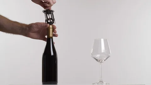 Pouring a glass of red wine Stock Footage 101948830