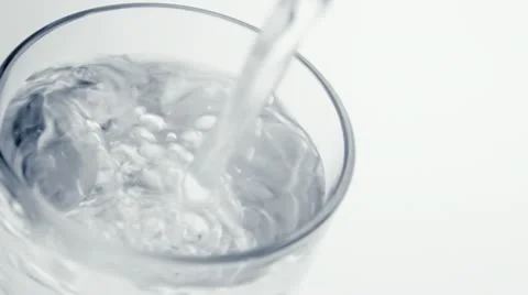 Pouring glass of water Stock Footage
