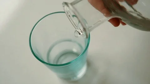 Pouring glass of water Stock Footage 71246746