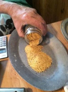 Pouring Gold Stock Photos