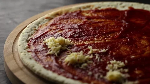 Pouring grated cheese Video stock 170538911