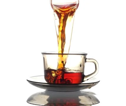 Pouring Healthy Tea Stock Photos