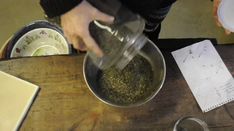 Pouring Herbs 2 Vídeos de archivo 49588252