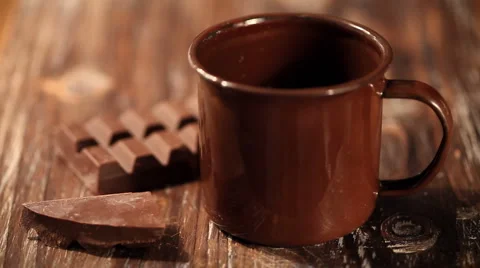 Pouring hot chocolate Stock Footage 936246