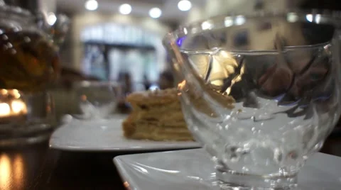 Pouring Hot Tea Into The Cup Stock Footage 52554250