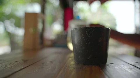 Pouring hot tea water Stock Footage 117329725