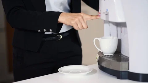 Pouring hot water Stock Footage