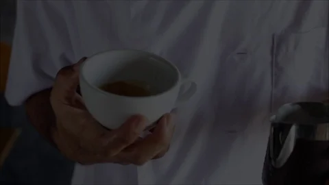 Pouring latte1 Video stock 88957559