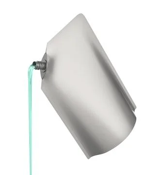 Pouring liquid soap from the doypack Stock Illustration