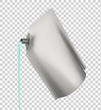 Pouring liquid soap from the doypack Stock Illustration