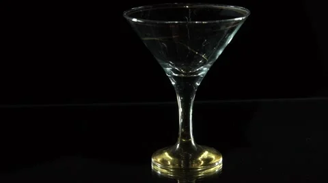 Pouring Martini in slow motion Stock Footage 55369557
