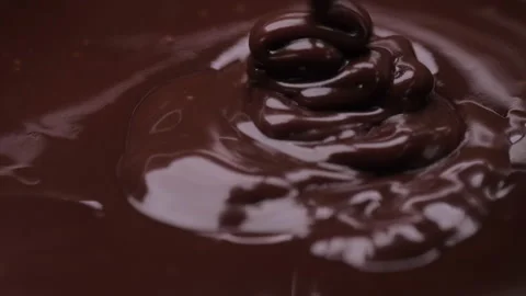 Pouring melted chocolate 4k Stock-Footage 148312779