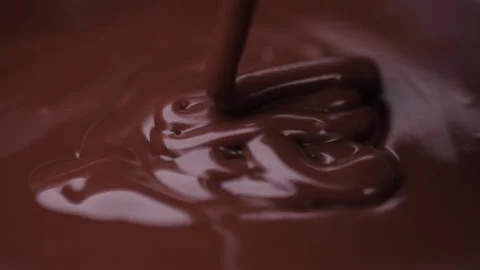 Pouring melted chocolate Stock Footage 148335490