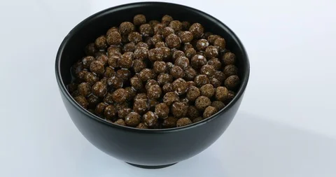Pouring milk to cereal Stock Footage 102358133