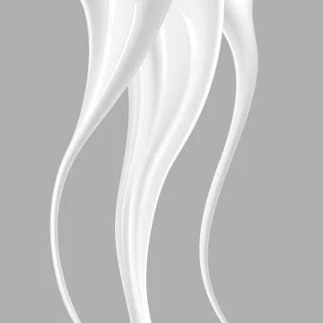 Pouring milk. Fluid flow, flow of cream, milk for your advertisements Stock Illustration