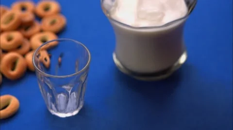 Pouring milk Stock Footage 47274537