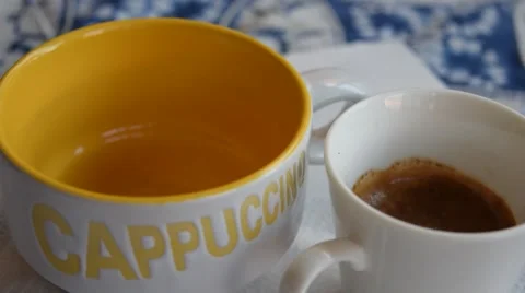 Pouring milk Stock Footage 64626893