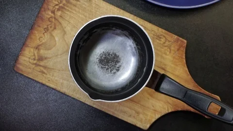 Pouring milk Stock Footage 97411254