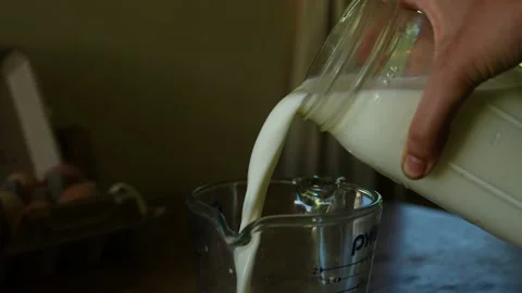 Pouring Milk Stock Footage 201699676