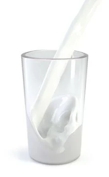 Pouring milk Stock Illustration