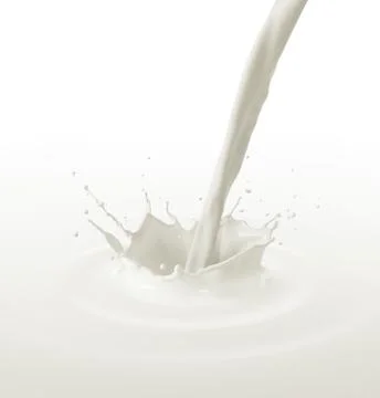 Pouring milk Stock Photos