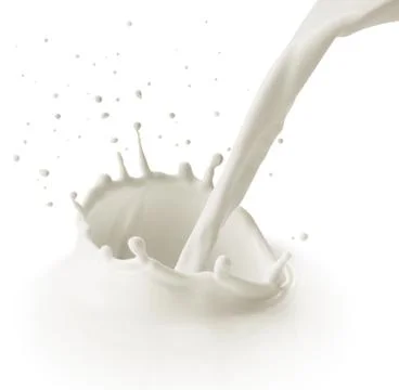 Pouring milk Foto stock
