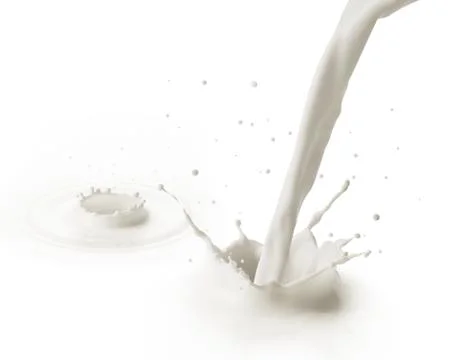 Pouring milk Stock Photos