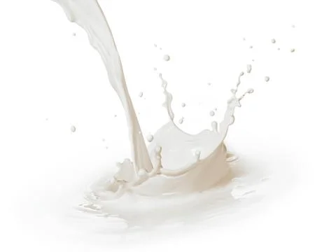 Pouring milk Stock Photos