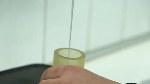 Pouring the mixture into a test tube. Stock Footage 183953232