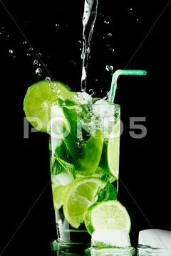 Pouring mojito Stock Photos