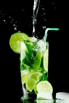 Pouring mojito Stock Photos