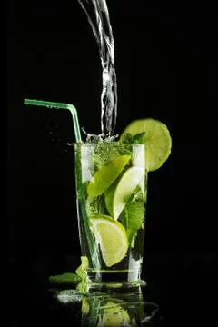 Pouring mojito Stock Photos