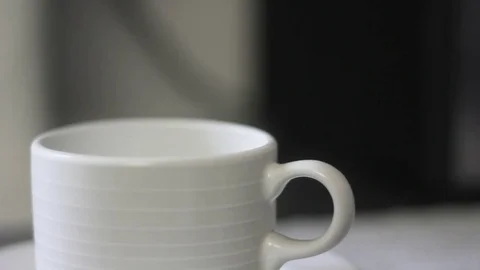 Pouring Moka Espresso into a Mug Stock Footage