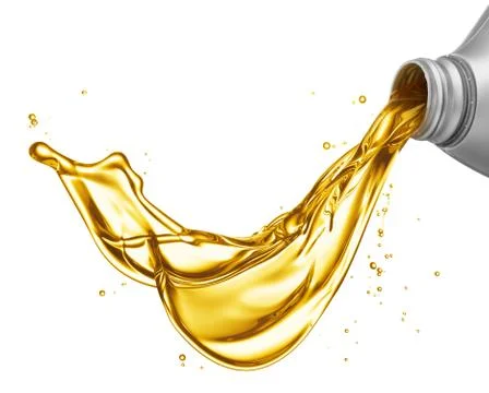 Pouring oil Stock Photos