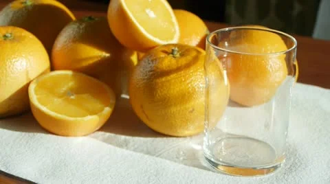Pouring orange juice 스톡 동영상 10836177