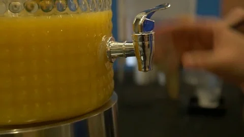 Pouring Orange Juice Stock Footage 75382721