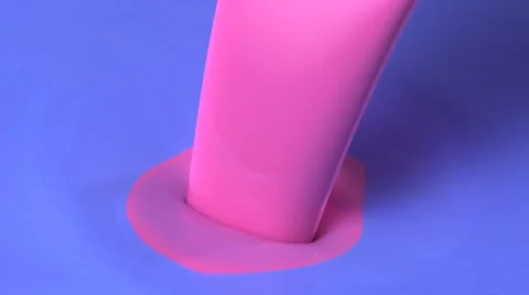 Pouring paint, Slow Motion Stock Footage 12231586